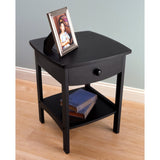 Winsome Wood 20218 Claire Accent Table, Black