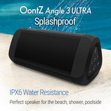 OontZ Angle 3 Ultra : Portable Bluetooth Speaker 14-Watts Deliver Bigger Bass and Hi-Quality Sound, 100ft Wireless Range, Play Two Together Black