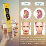 Digital PH Meter, PH Meter 0.01 PH High Accuracy Water Quality Tester with 0-14 PH Measurement Range for Household Drinking, Pool