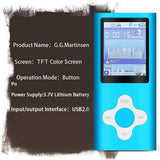 G.G.Martinsen Versatile MP3/MP4 Player with a 16GB Micro SD Card, Support Photo Viewer