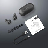 SoundPEATS True Wireless Earbuds 5.0 Bluetooth Headphones in-Ear Stereo Wireless Earphones with Microphone Binaural Calls, One-Step Pairing