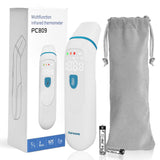 Caroune Ear and Forehead Thermometer, Medical Digital Infrared Temporal Thermometer for Fever, Instant Accurate Reading for Kids and Adults, Blue