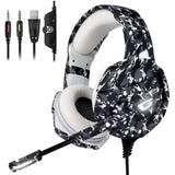 Xbox One Gaming Headset - ONIKUMA Xbox One Headphone with 7.1 Surround Sound, Noise Canceling Earpads & Mic, Soft Memory Earmuff