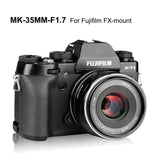 Meike 35mm f/1.7 Large Aperture Manual Focus APS-C Lens for Fujifilm X Mount Mirrorless Camera X-T3 X-H1 X-Pro2 X-E3 X-T1 X-T2 X-T10 X-T20 X-A2