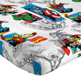 Jay Franco Marvel Comics Avengers Good Guys 4 Piece Twin Bed Set,