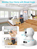 Baby Monitor, Lefun Wireless IP Security Camera WiFi Surveillance Pet Camera with Cloud Storage Two Way Audio Remote Viewing Pan Tilt Zoom