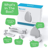 Jiobit - Smallest Real-Time Location Tracker for Kids | Highly Secure, KidSAFE Approved, Lightweight, Durable, Live Notifications |