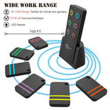 Esky Key Finder, Wireless RF Item Locator Item Tracker Support Remote Control,1 RF Transmitter and 6 Receivers - Wireless Key RF Locator, Pet Tracker