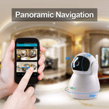 Wireless IP Camera 1080P,Nanny Cam,360 Degree Smart WIFI Camera Pan/Tilt/Zoom with Cloud Service,3D Image Touch Navigation,Panoramic View