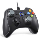 Wired Gaming Controller, EasySMX PC Game Controller Joystick with Dual-Vibration Turbo and Trigger Buttons for Windows/Android/ PS3/ TV Box (Gray)