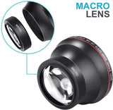 Neewer 58MM 0.43x Professional HD Wide Angle Lens (Macro Portion) for Canon EOS Rebel 77D T7i T6s T6i T6 T5i T5 T4i T3i T3 SL1 1100D 700D 650D