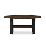 Furinno 11179CWN Simple Design Coffee Table, Columbia Walnut/Black