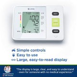 Clinical Automatic Upper Arm Blood Pressure Monitor - Accurate, FDA Approved-Adjustable Cuff,Large Screen Display,Portable Case - Irregular Heartbeat