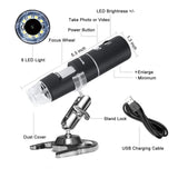 Wireless Digital Microscope, Skybasic 50X to 1000X WiFi Handheld Zoom Magnification Endoscope Camera Magnifier 1080P FHD 2.0 MP 8 LED