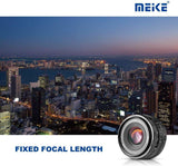 Meike MK-E-35-1.7 35mm F1.7 Large Aperture Manual Prime Fixed Lens APS-C for Sony E-Mount Digital Mirrorless Cameras A7III A9 NEX 3 3N