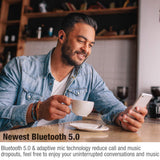 Wireless Earbuds,Kissral Bluetooth 5.0 Earbuds with 3000mAh Charging Case LED Battery Display 90H Playtime in-Ear Bluetooth Headset IPX7 Waterproof