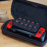Satisfye – New SwitchGrip Slim Bundle, Accessories Compatible with Nintendo Switch -The Bundle includes: Switch Grip, Slim Case. BONUS: 2 Thumbsticks