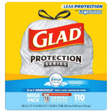 Glad Tall Kitchen Drawstring Trash Bags - OdorShield 13 Gallon White Trash Bag, Febreze Fresh Clean - 110 Count