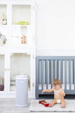 Ubbi Steel Odor Locking, No Special Bag Required Money Saving, Awards-Winning, Modern Design Registry Must-Have Diaper Pail, Gray
