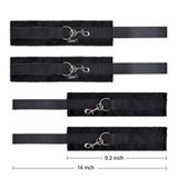 Fetish Bed Restraint Kit for Sex,Utimi BDSM Toys Sets with Hand Cuffs Ankle Cuff Bondage Collection,Blindfold & Plumage Included