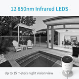 YI Outdoor Security Camera, 1080P 2.4G Wireless IP Waterproof Night Vision Surveillance System with 24/7 Emergency Response - iOS, Android App