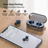 ENACFIRE E18 Plus Wireless Earbuds with Wireless Charging Case CVC8.0 3DStereo Sound Deep Bass 8H Non-Stop Playtime IPX7 Waterproof Bluetooth Earbuds