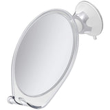 HoneyBull Fogless Shower Mirror for Shaving | Shatterproof with Suction, Swivel & Razor Hook
