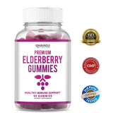 Havasu Nutrition Elderberry Gummies - Supports Immune System Health - Made with Premium Plant-Based Pectin - NO Gelatin, NO Fructose Corn Syrup
