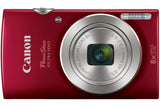 Canon PowerShot ELPH 180 20 MP Digital Camera (Red) + 32GB Card + Battery and Charger + Accessory Bundle