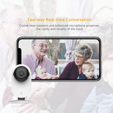 YI 2pcs Home Camera, 720p Wireless IP Security Surveillance System with Free Motion Alerts Cloud 6-Seconds Clips, Night Vision, Baby Monitor