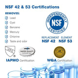 Waterspecialist NSF 53&42 Certified MWF Refrigerator Water Filter