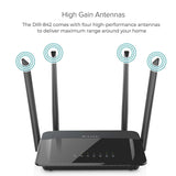 D-Link AC1200 Wifi Router – Smart Dual Band – Gigabit – MU-Mimo – High Power Antennas