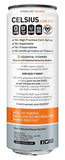 CELSIUS Sparkling Orange Fitness Drink, ZERO Sugar, 12oz. Slim Can, 12 Pack