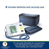 Clinical Automatic Upper Arm Blood Pressure Monitor - Accurate, FDA Approved-Adjustable Cuff,Large Screen Display,Portable Case - Irregular Heartbeat