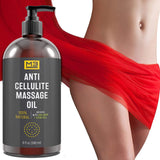 M3 Naturals Anti Cellulite Massage Oil Infused with Collagen and Stem Cell Natural Essential Oil Lotion Firm Tighten Skin Tone Unwanted Fat Tissue