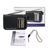 Retekess V117 Shortwave Radio Analog Radio Transistor AM FM Portable Radio Support Earphone DSP