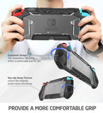 Dockable Case for Nintendo Switch - Mumba [Blade Series] TPU Grip Protective Cover Case Compatible with Nintendo Switch Console (Black)