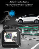 Dash Cam Car Camera Recorder FHD 1080P Front and Rear Cameras,Driving Loop Recording,2.2 Inch LCD Screen 170°Wide Angle, WDR,Night Vision, G-Sensor