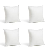 Foamily Set of 4-12 x 12 Premium Hypoallergenic Stuffer Pillow Inserts Sham Square Form Polyester, 12" L X 12" W, Standard/White