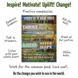 Creative Products Today is a New Day Wood Wall Art Print by Marla Rae 16 x 12