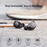 ENACFIRE Bluetooth 5.0 Wireless Headphones, Future Plus Wireless Earbuds 104 Cycle Playing Time IPX8 Waterproof Deep Bass Bluetooth Headphones