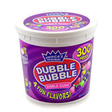 Dubble Bubble - Assorted Flavors, Reusable  Tub (300 Count) Peanut Free, Gluten Free