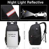 Travel Laptop Backpack,Extra Large Anti Theft College School Backpack for Men and Women with USB Charging Port