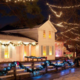 Solar String Lights, 2 Pack 100 LED Solar Fairy Lights 33 Feet 8 Modes Copper Wire Lights