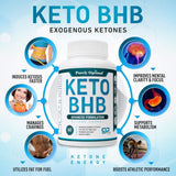Premium Keto Diet Pills - Utilize Fat for Energy with Ketosis - Boost Energy & Focus, Manage Cravings, Support Metabolism