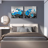 Flowers Wall Decor Room Decor for Home Bathroom Living Room Framed Canvas Wall Art