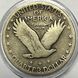 1926 U.S. Standing Liberty Silver Quarter Dollar, (1-Coin) Strong Full Date (1/4) Fine to XF
