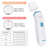 Caroune Ear and Forehead Thermometer, Medical Digital Infrared Temporal Thermometer for Fever, Instant Accurate Reading for Kids and Adults, Blue