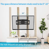 Everstone TV Wall Mount Fit for Most 26"-60" TVs Dual Articulating Arm Full Motion Tilt Swivel Bracket 14" Extension Arm