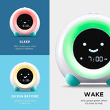 LittleHippo Mella Ready to Rise Children's Trainer, Alarm Clock, Night Light Sleep Sounds Machine (Arctic Blue)